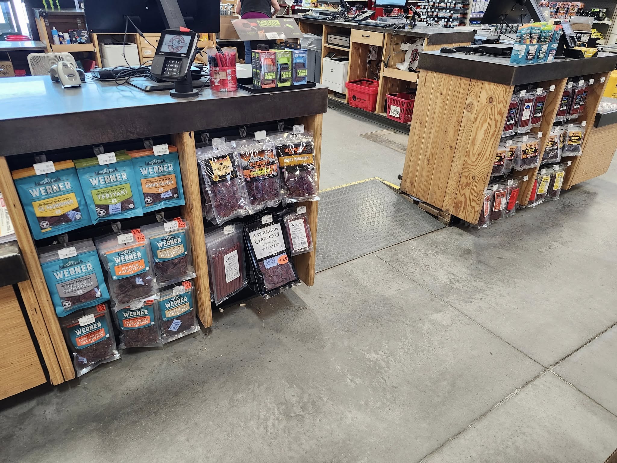 Checkout counter jerky display